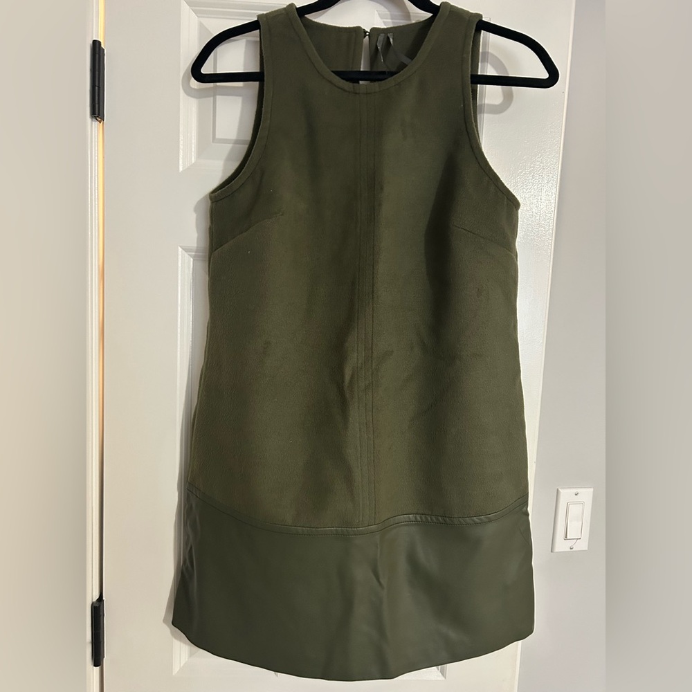Anthropologie Forest Green Mini Dress